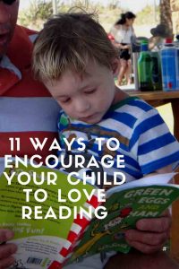 https://www.writteninwaikiki.com/11-ways-to-encourage-your-child-to-love-reading/ child toddler reading read book