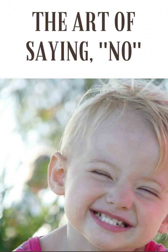 https://www.writteninwaikiki.com/the-art-of-saying-no/ child toddler cheeky grin