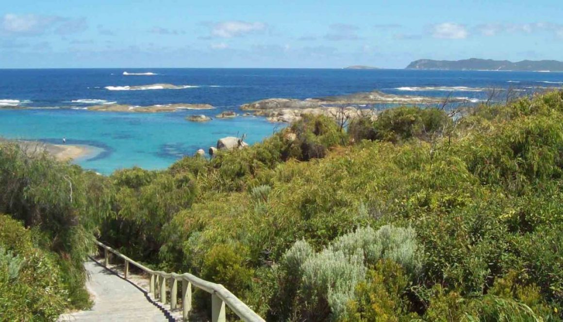 https://www.writteninwaikiki.com/living-with-anxiety/ beach at Greens Pool Western Australia