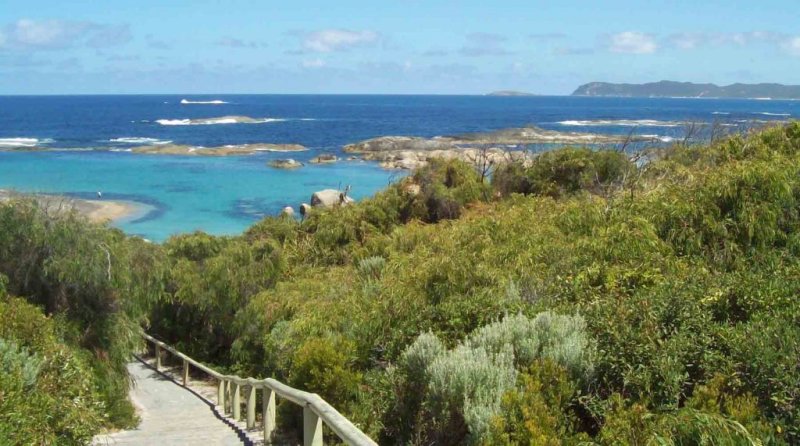 https://www.writteninwaikiki.com/living-with-anxiety/ beach at Greens Pool Western Australia