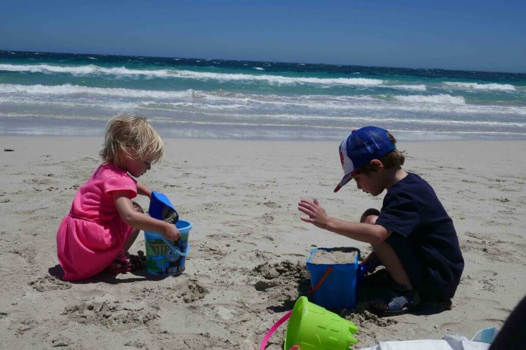 important lessons to help get you through life beach rockingham western australia child toddler kids playing at the beach