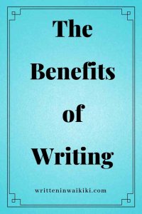 benefits of writing pinterest blue background