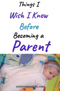 things I wish I knew before becoming a parent pinterest baby lying on mat
