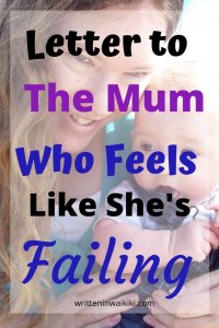 letter to the mum who feels like she's failing pinterest