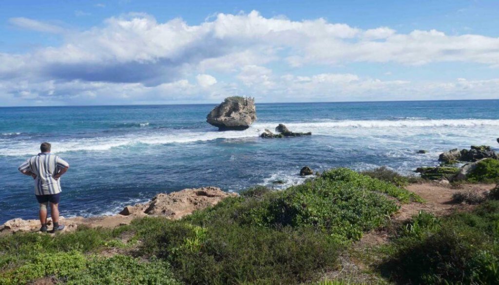 you are stronger than you think, beach, coastal rocks